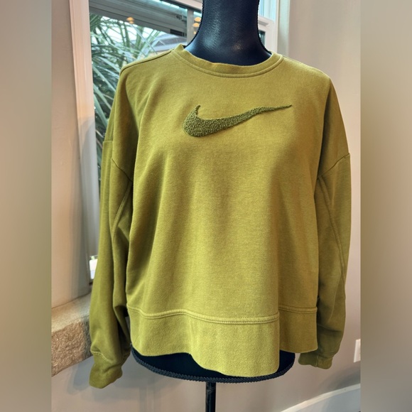 Nike Dri-FIT Get Fit Swoosh Training Crewneck Sweatshirt Women’s Size Large - Picture 5 of 16